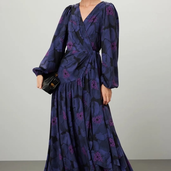 Hutch Rent the runway Printed Leona dress sz 6 $326 - Picture 1 of 13